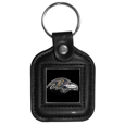 Baltimore Ravens Square Leatherette Key Chain